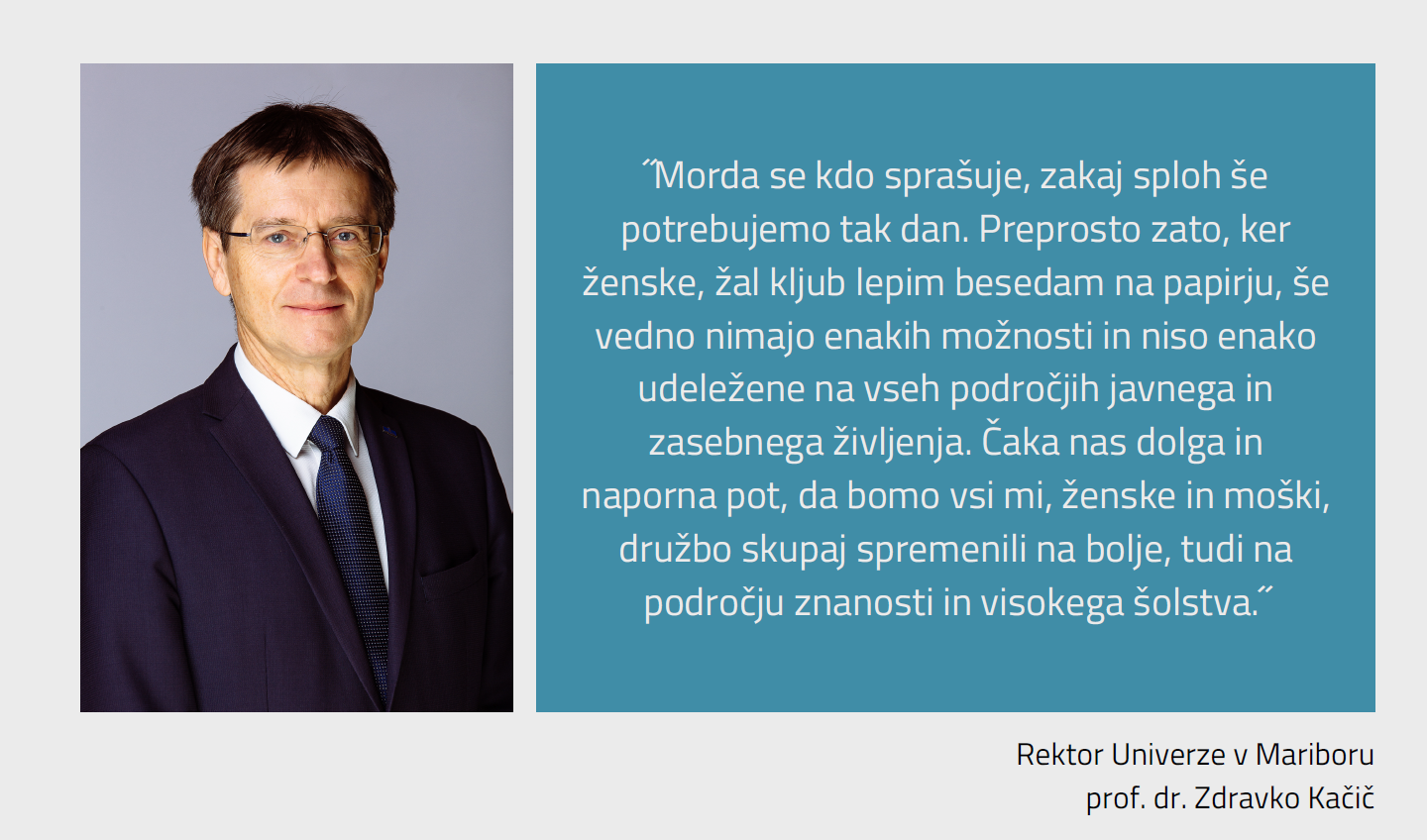 Rektor pasica ob Dnevu žena
