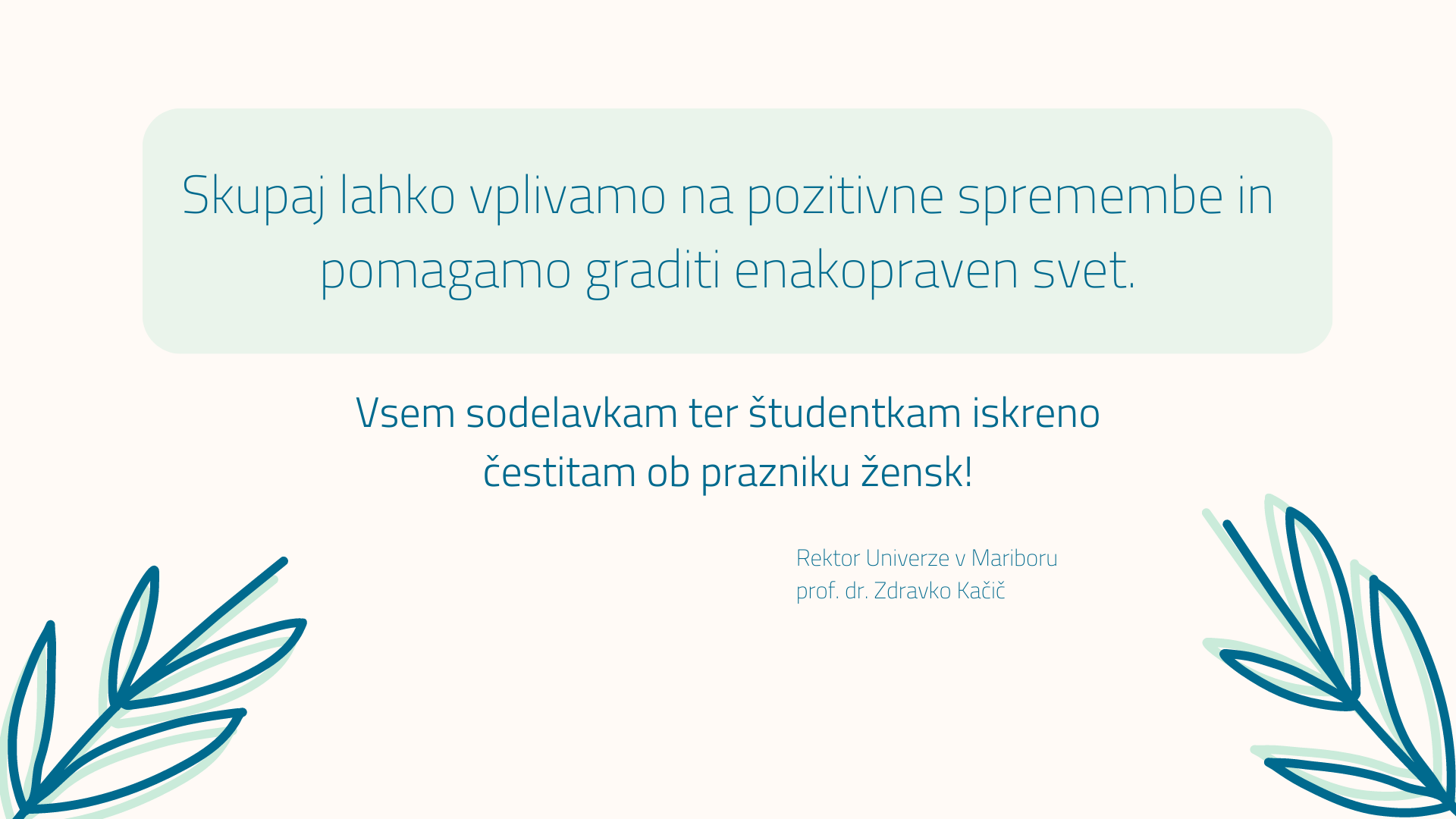 Skupaj lahko vplivamo na pozitivne spremembe in pomagamo graditi enakopraven svet.